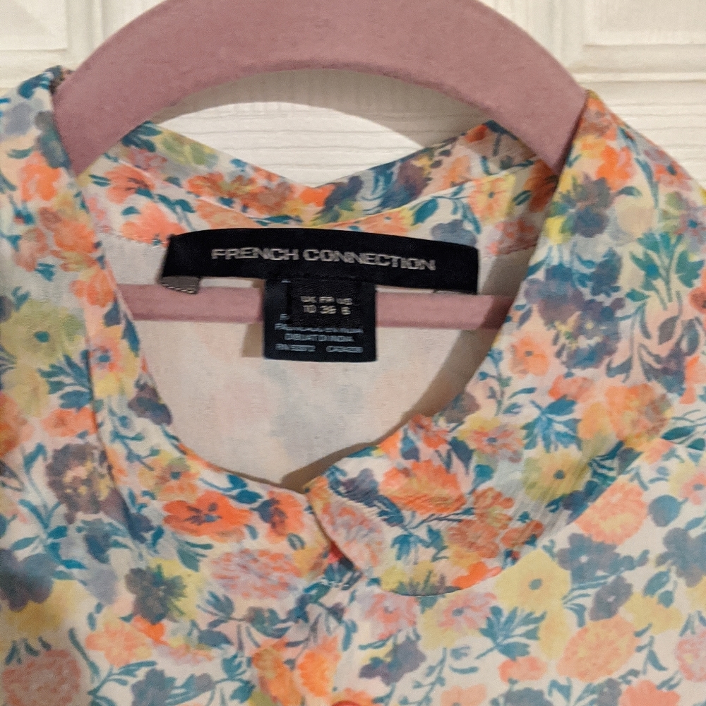 French Connection Flowy Button-Up Sleeveless Dress - image 4